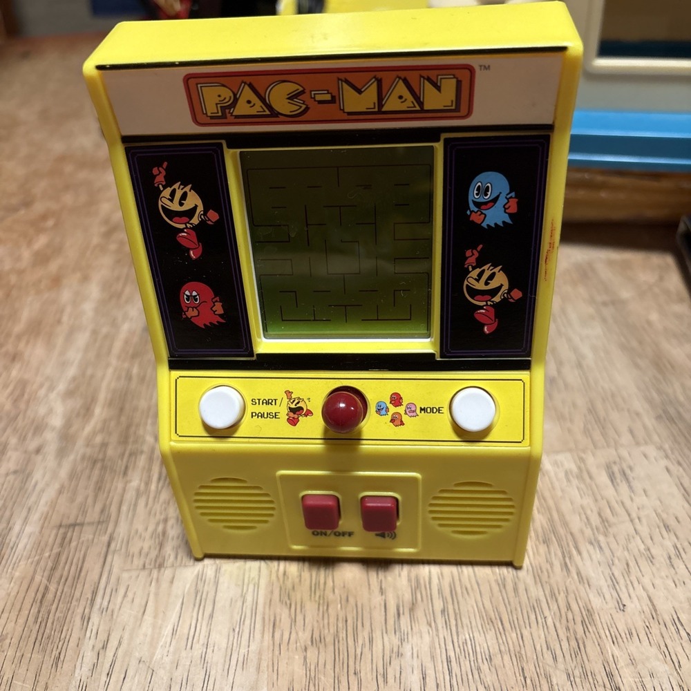 Basic Fun MS Pacman Arcade Game Handheld Namco Retro Mini Console Yellow
